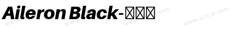 Aileron Black字体转换